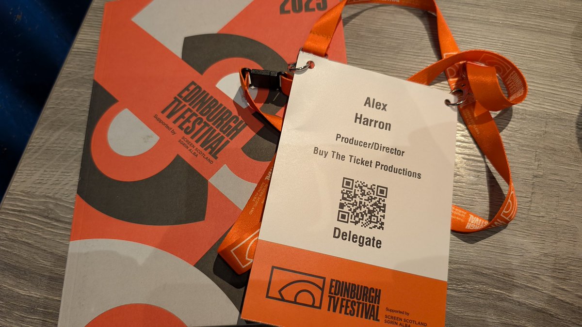 At Edinburgh TV Festival for the next few days.