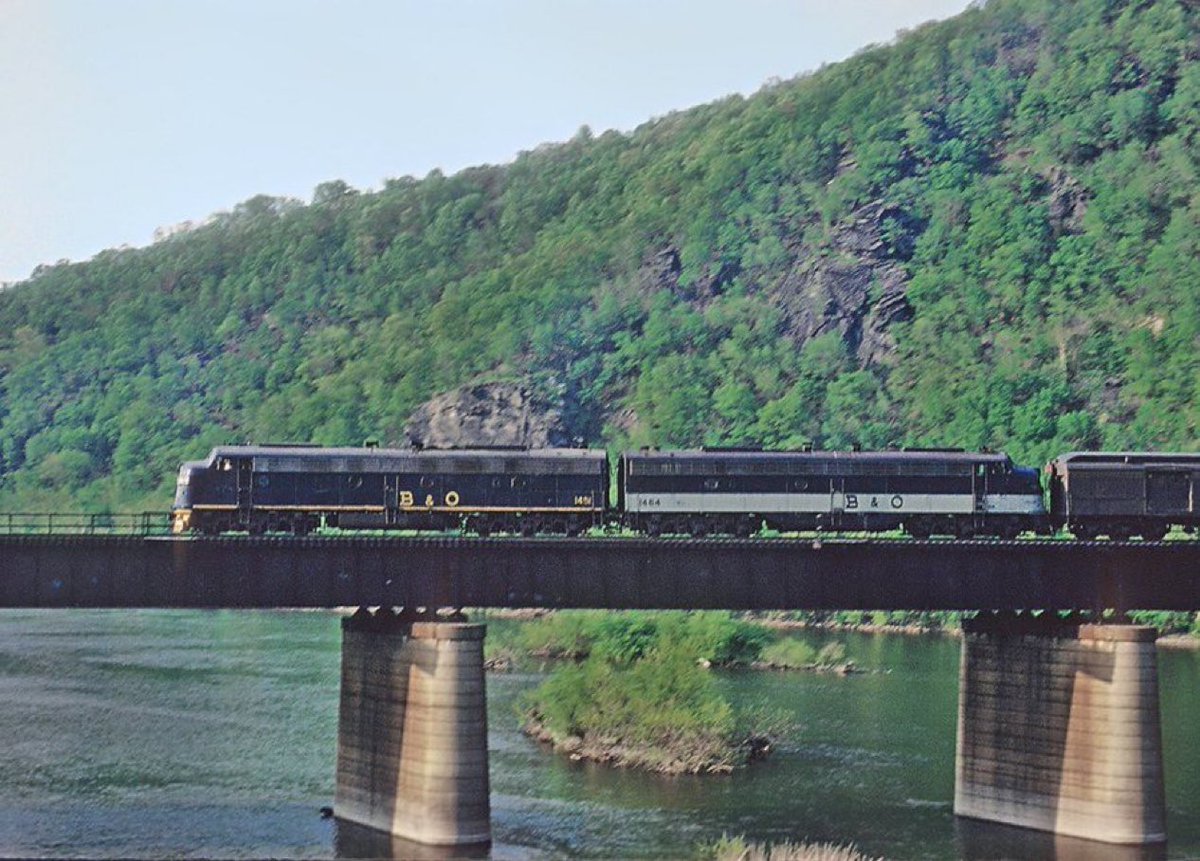 B&amp;O 1451
Train 5, the Capitol Limited
Crossing the Potomac River
Harpers Ferry, West Virginia
May 3, 1969

Roger Puta Collection
Description by Marty Bernard
Public Domain 🇺🇸