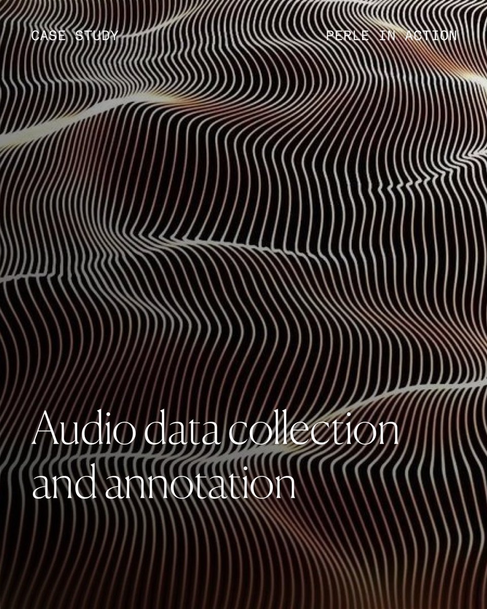 Meet_Perle's tweet image. A client recently came to us for help advancing their AI model capabilities with audio data. Our platform provided a workflow to collect and annotate that audio data. 

We delivered high volume, enriched audio data, ahead of schedule — 14,550 audio samples in total.

Each sample…