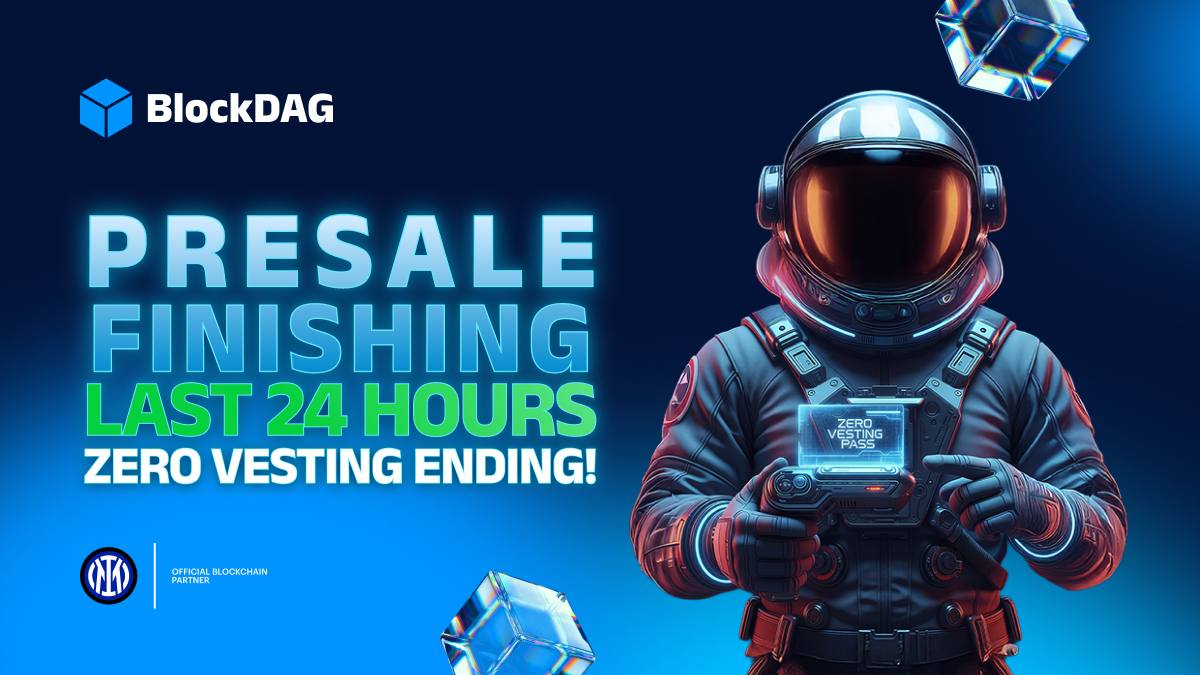 🚨 LAST 24 HOURS:
ZERO VESTING ENDS - PRESALE
FINISHING 🚨 

FINAL COUNTDOWN! 🔈 
⌛️The clock is ticking. This is your
LAST chance to stack BDAG with instant liquidity - no locks, no waiting, just pure power. 💥 

🔥 $600M goal - and momentum is
PEAKING!
💰 200 ETH Competition
