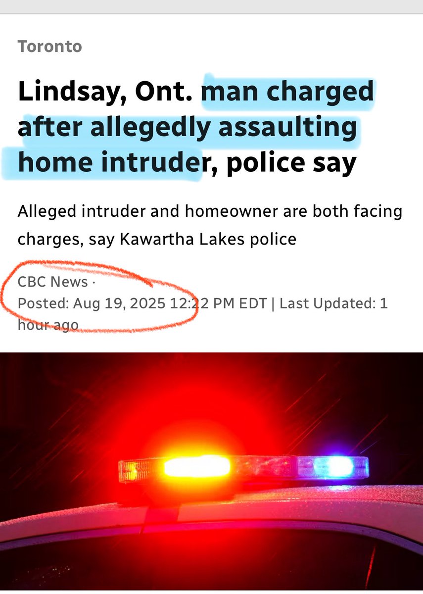 INSANE 🇨🇦 A man woke up to an INTRUDER in his apartment, tried to defend himself like any normal person would, and now he’s being charged. 

Welcome to Canada 😒