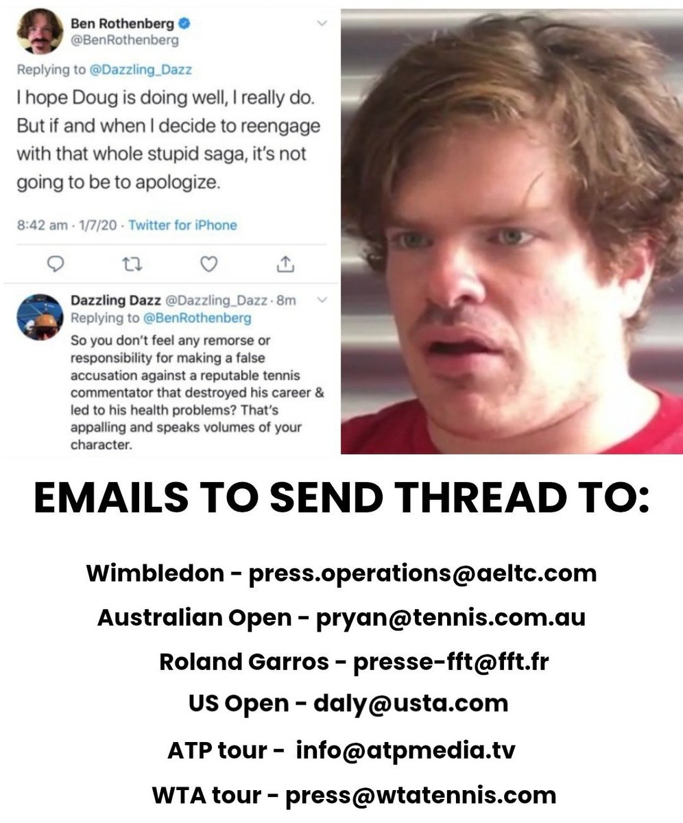 Monthly reminder to get this tick out of tennis. If you haven't emailed the tours already and expressed your desire to keep him out of the press room, do it now. 

#USOpen