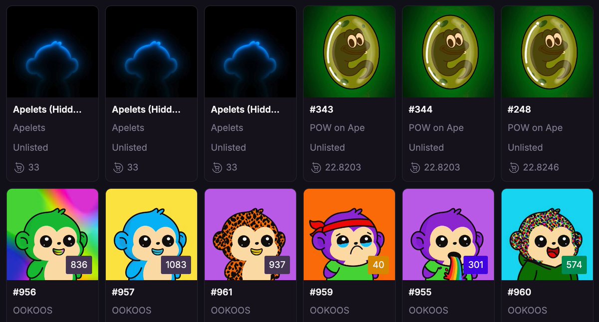 Out here supporting <a href="/ApeChainHUB/">ApeChainHUB</a> the best we can! Don't miss these mints happening now. 

And please consider our project <a href="/PotcakeNFT/">Potcake Rescue 🏝🐕</a> that helps real-world island dogs find better lives! 

#ApeChainOnTop