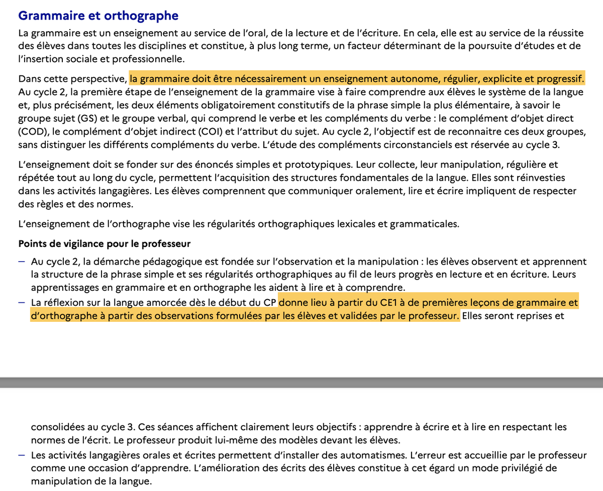 Programme 2025 cycle 2. Comment interprétez-vous ces deux consignes qui semblent contradictoires ?