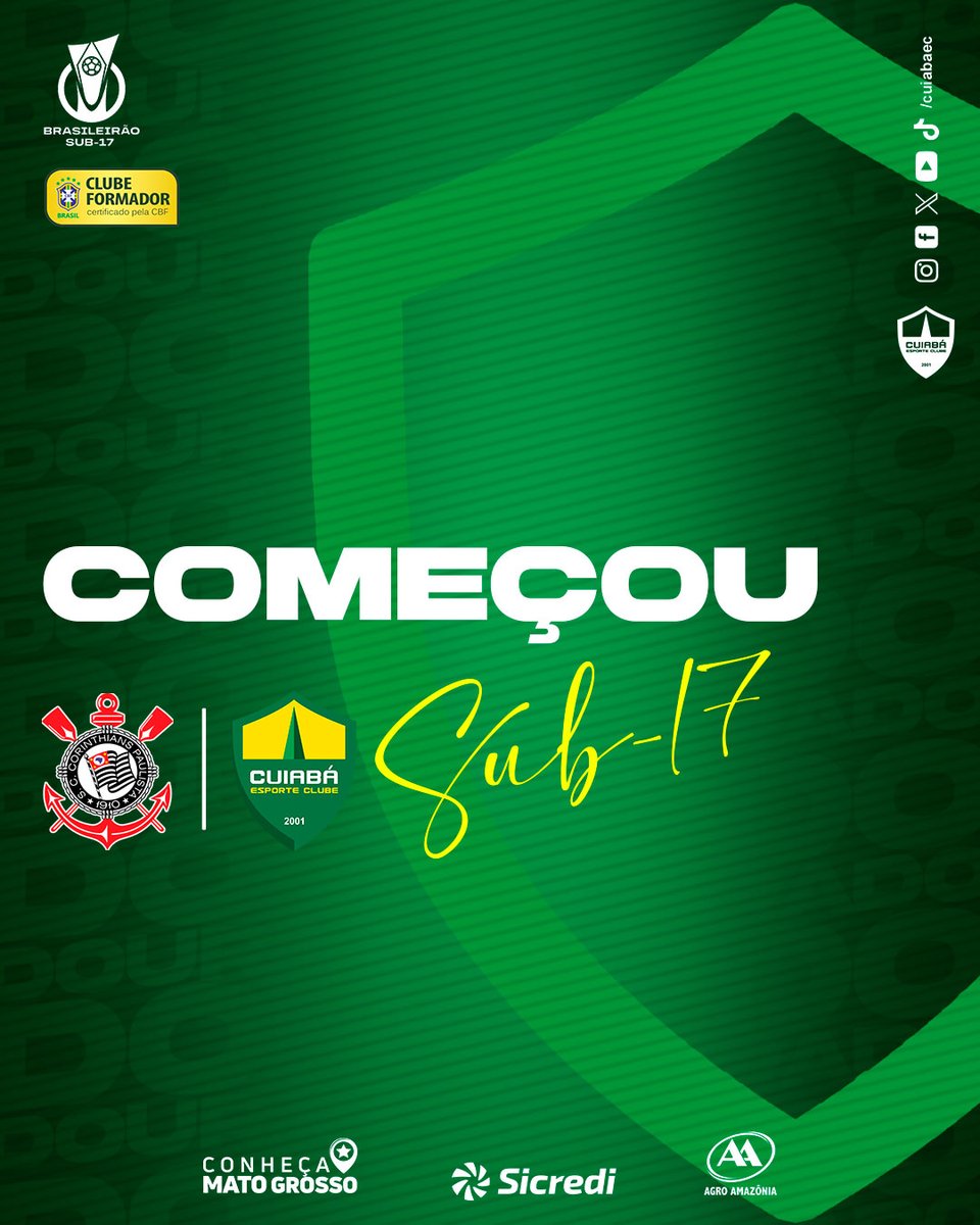 Apita o árbitro. Está valendo!

COR 0-0 CUI

#OrgulhodeMatoGrosso #CuiaBase