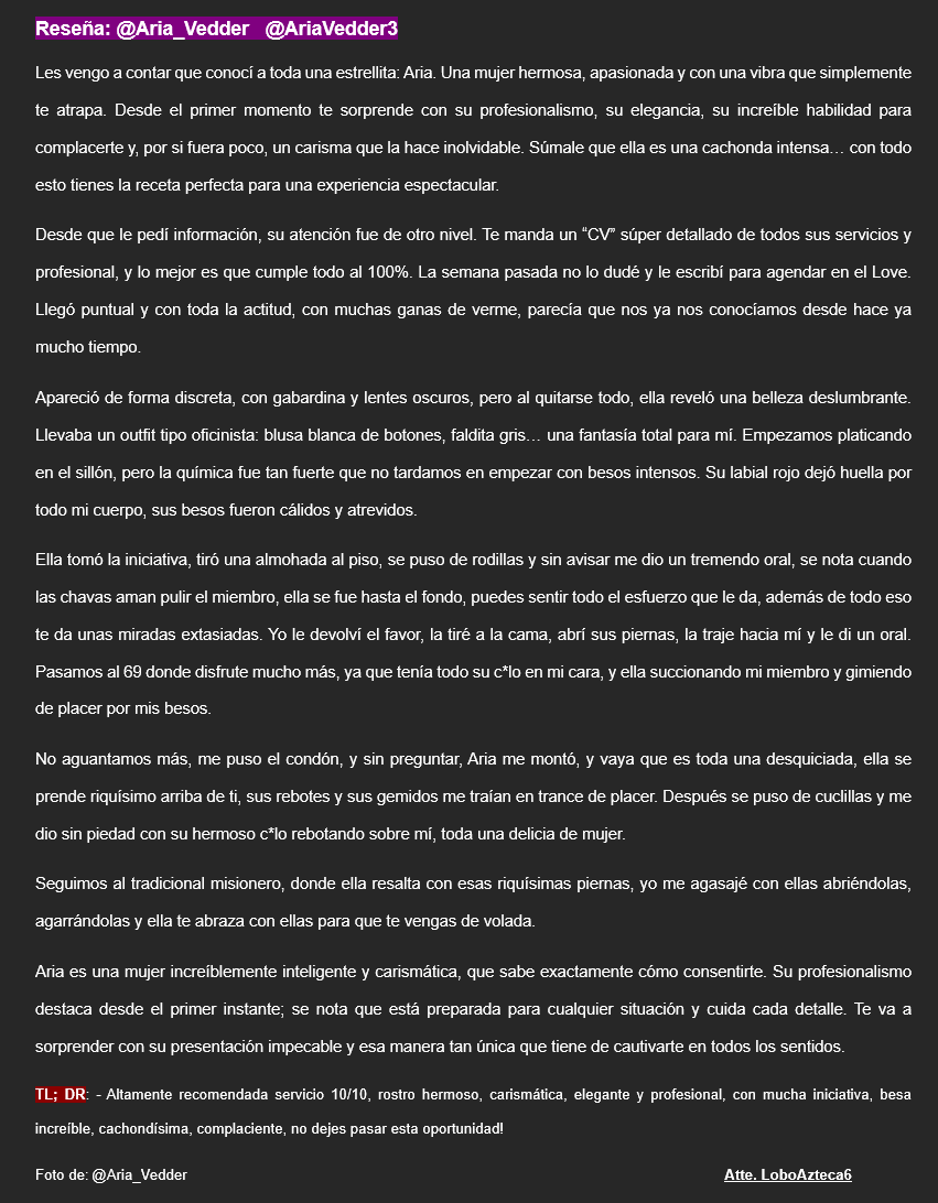 LoboAzteca6's tweet photo. Reseña - @Aria_Vedder @AriaVedder3 https://t.co/iaIetWMLpf