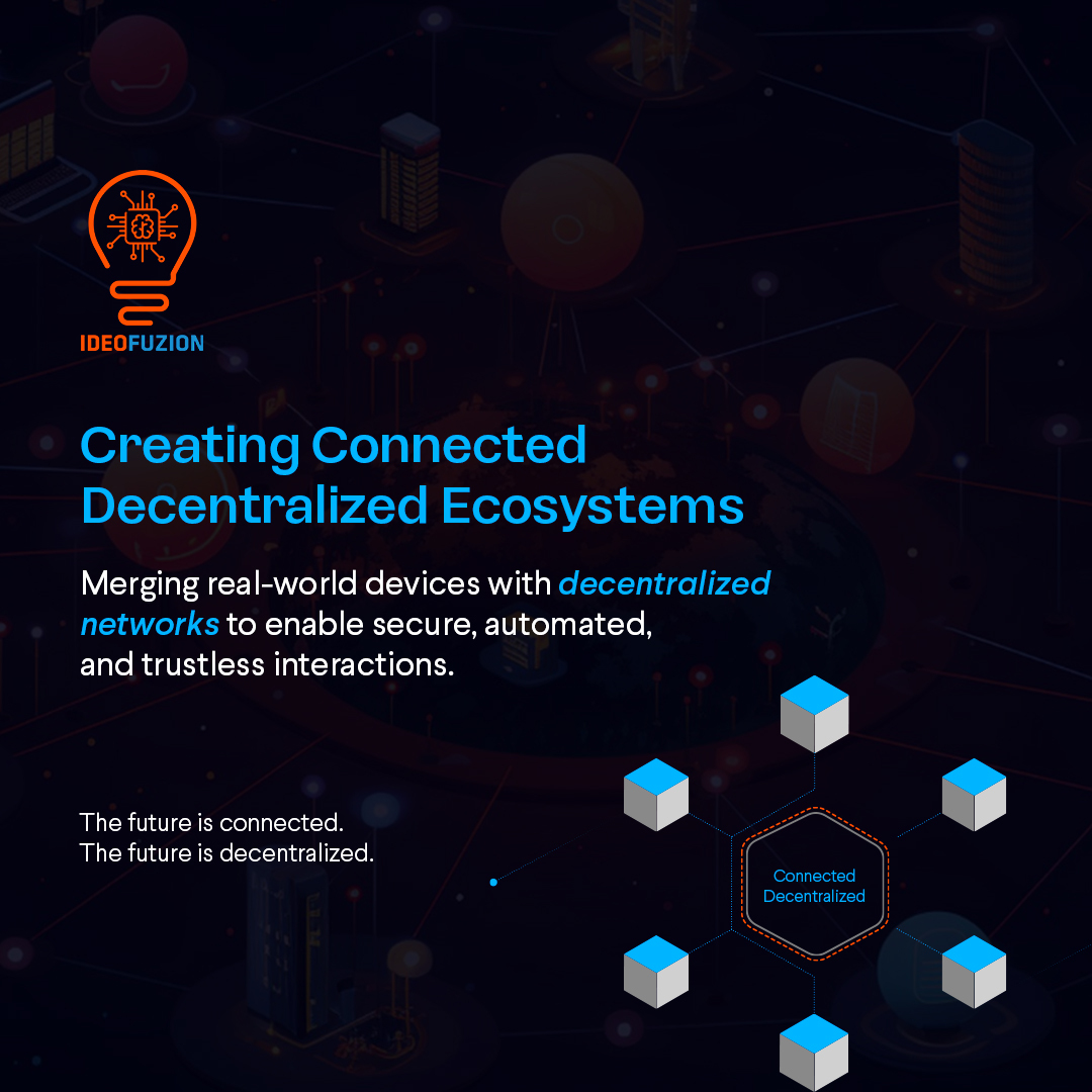 Ideofuzion's tweet image. #Decentralization is no longer optional—it’s the backbone of tomorrow’s Digital World.

At @Ideofuzion   , we are building Connected Decentralized Ecosystems that link real-world systems with #BlockchainNetworks—creating secure, automated, and trustless interactions at scale.…