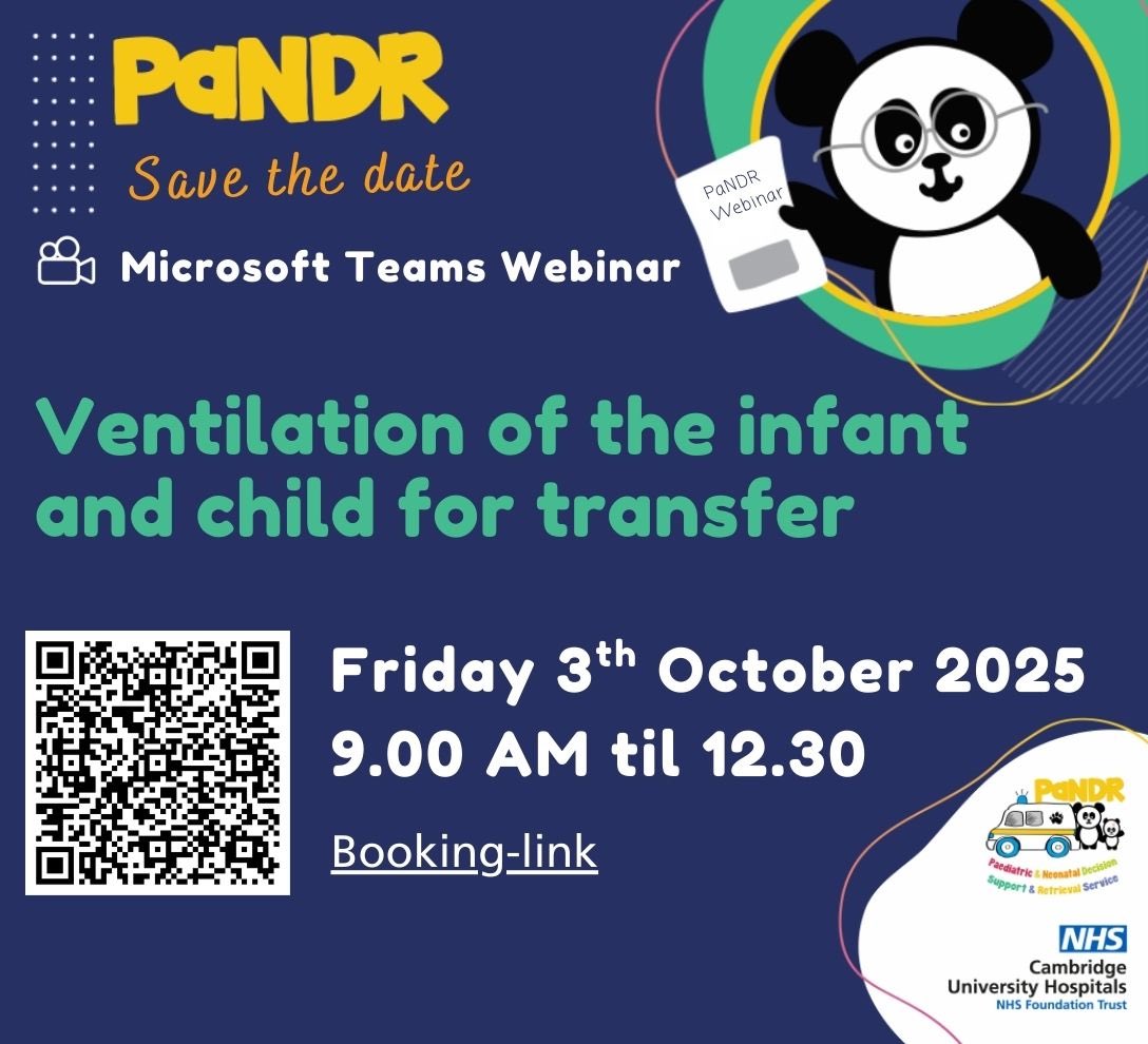 ‼️ Registration for our Autumn Webinar is now open. 🐼 

When: Friday 3rd October 2025, 9:00-12:30

Where: Virtual via Microsoft Teams

Booking: tinyurl.com/mrxf5xvz