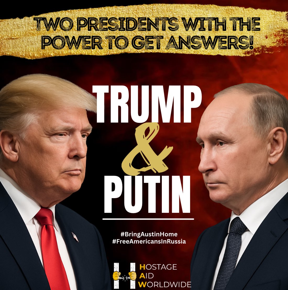 Dear President Trump,
You are in constant contact with President Putin, who holds the power to resolve some critical issues.
Please ask him to demand answers from Bashar al-Assad about Austin Tice—the longest-missing U.S. journalist—&amp; all Americans who disappeared in Syria.
Also