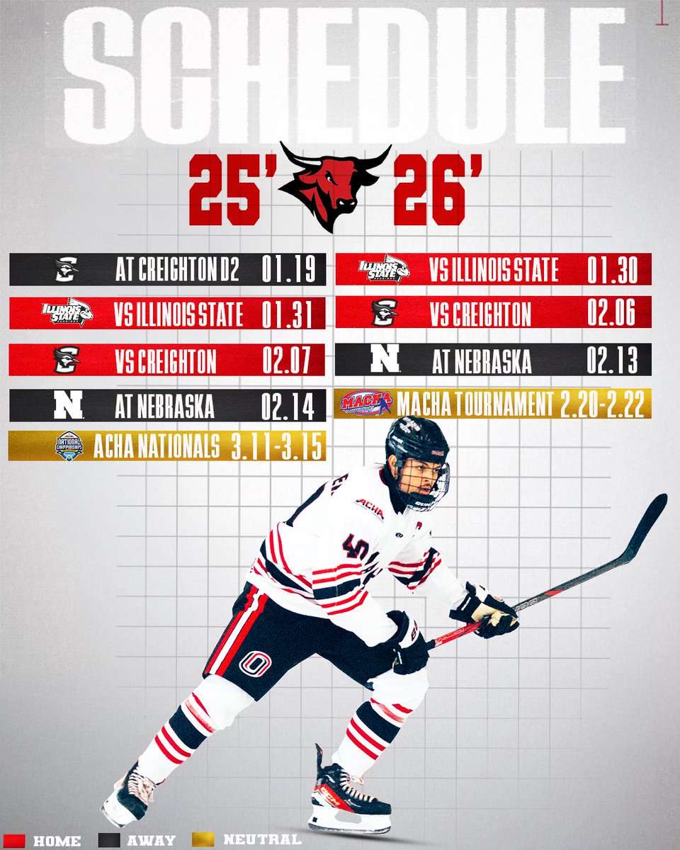 Your official 2025 | 2026 schedule is finally here! 

We can’t wait to welcome you all back to Baxter in just under a month! What matchups are you most excited for this season?