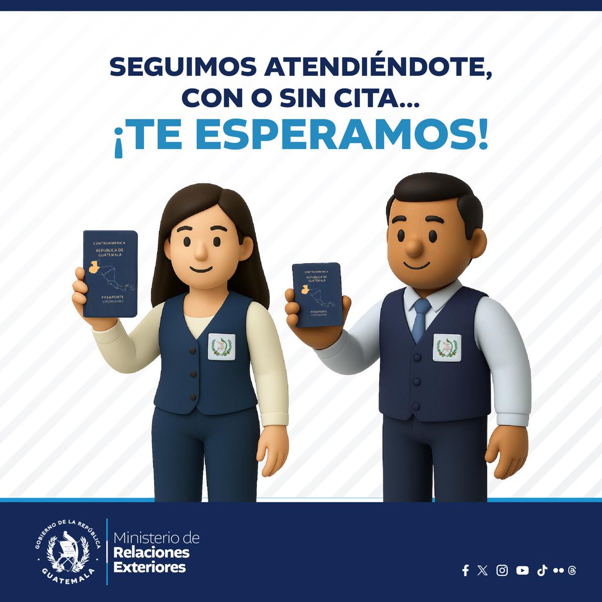 ¡Tu Consulado siempre cerca de ti! 

En el <a href="/ConsGTChicago/">ConsGTChicago</a> seguimos trabajando para ti, con o SIN CITA, será un gusto atenderte.

#GuatemalaCercaDeTi