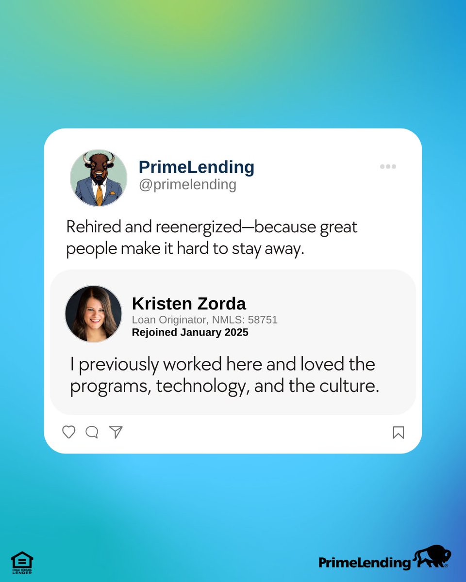 *queues up “And I Will Always Love You” by Whitney Houston* There’s a lot to love at PrimeLending, and this is just the half of it. See what you could be part of at joinprimelending.com