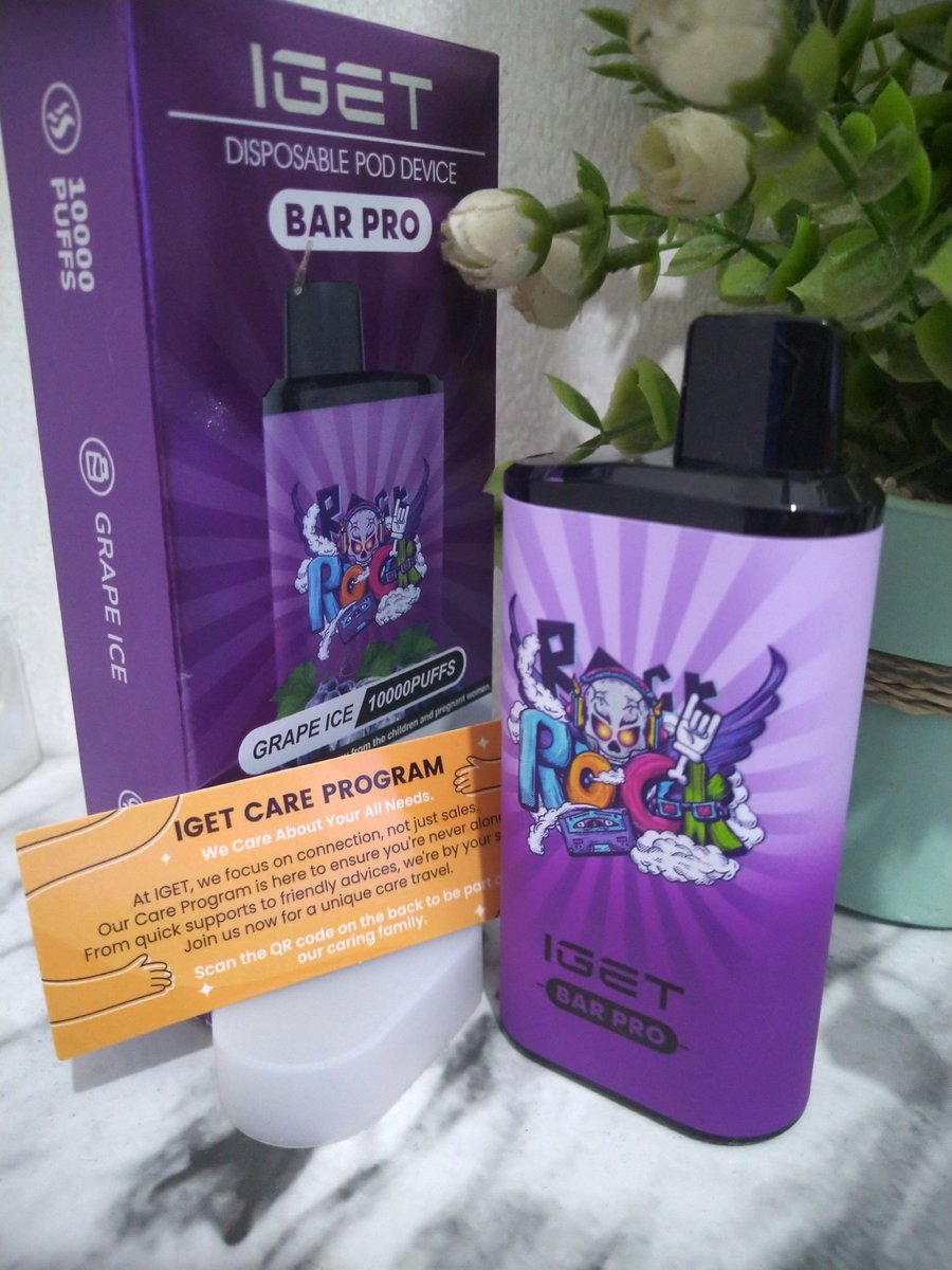 1270_896's tweet photo. Iget Bar Pro 10K Grape Ice
More info on @IGET_Global
#iget #igetvape #igetgroup #igetbarpro #disposablepod https://t.co/MU890nBimY