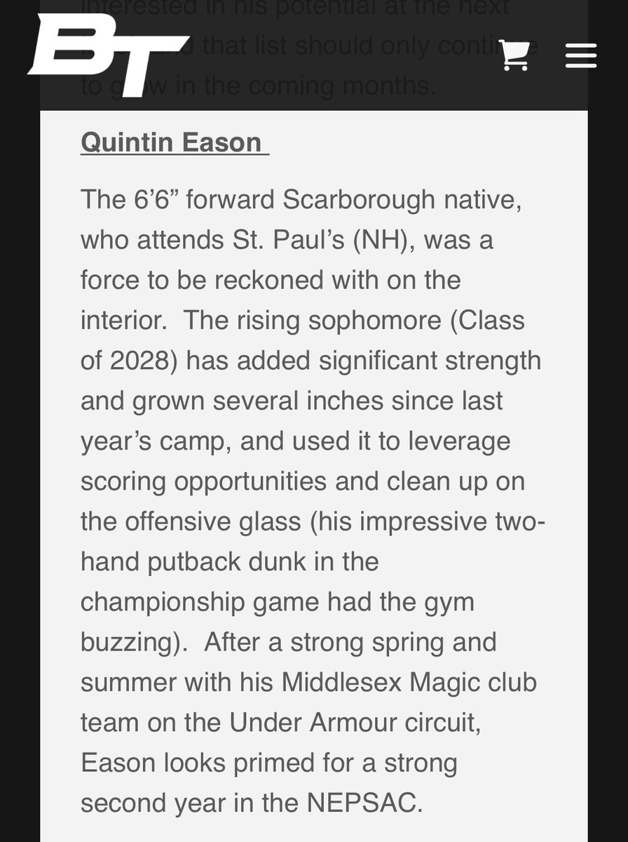 Quintin Eason (@q_eason2028) on Twitter photo Thank you <a href="/bigtimehoopsME/">bigtimehoopsmaine</a> and <a href="/resultsbb/">Matt MacKenzie</a> for having me last weekend at the Results Select Series Camp. So much talent in our state with dudes competing and getting after it!
#TheWorkContinues
📸 <a href="/bradykingvideo/">Brady King</a> Thank you <a href="/bigtimehoopsME/">bigtimehoopsmaine</a> and <a href="/resultsbb/">Matt MacKenzie</a> for having me last weekend at the Results Select Series Camp. So much talent in our state with dudes competing and getting after it!
#TheWorkContinues
📸 <a href="/bradykingvideo/">Brady King</a>