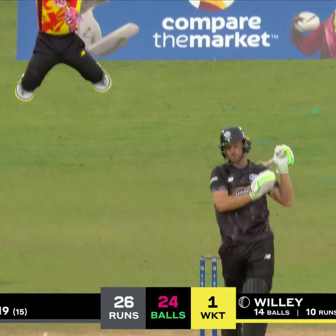 Two big wickets and a an even bigger celebration from David Willey 🚀