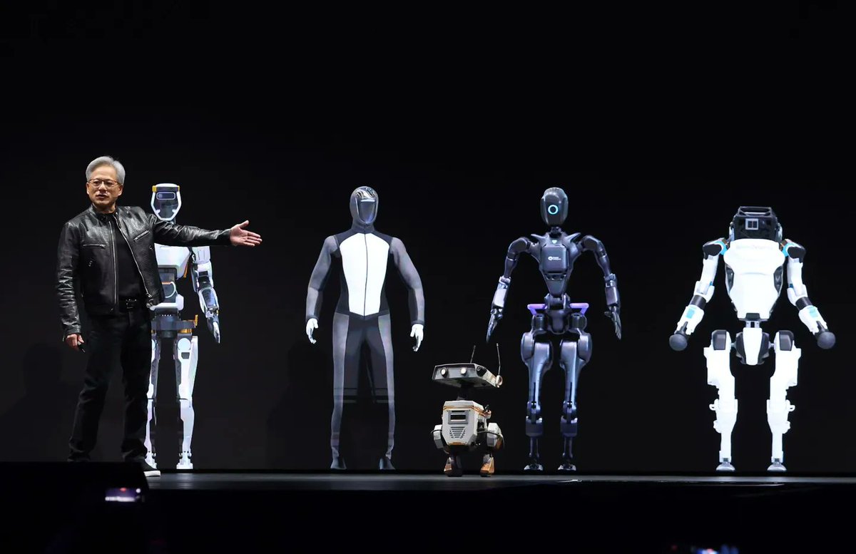🚨 BREAKING:

<a href="/nvidia/">NVIDIA</a>  &amp; Foxconn team up to produce humanoids!

This November, the company is expected to showcase its first humanoid robots, manufactured in partnership with Foxconn, marking the start of what Jensen Huang calls the “physical AI” era.

NVIDIA is now applying its