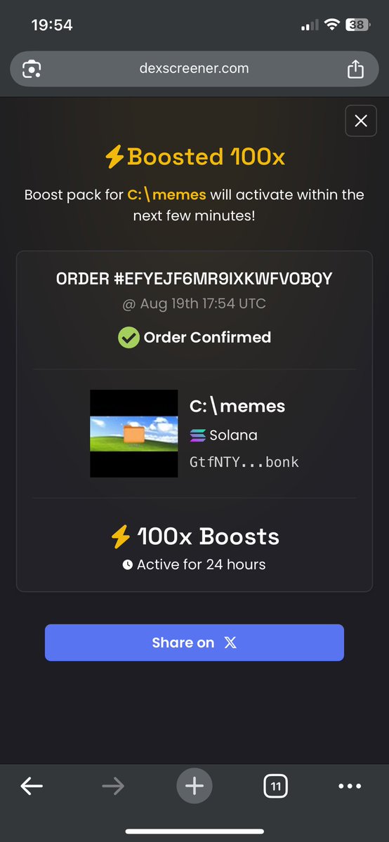 C:\Memes (@cdesktopmemes) on Twitter photo ⚡ Double the power, double the exposure ⚡
After unleashing a 1000x Nitro Booster on DexTools, we’ve now activated a 100x Booster on DexScreener too! 🚀
Get ready for the next updates!
<a href="/CryptoGemsx100X/">100xCryptoGems</a> <a href="/Cryptogains9/">Cryptogains</a>
#100xgems #100xmemes #sol #bonk ⚡ Double the power, double the exposure ⚡
After unleashing a 1000x Nitro Booster on DexTools, we’ve now activated a 100x Booster on DexScreener too! 🚀
Get ready for the next updates!
<a href="/CryptoGemsx100X/">100xCryptoGems</a> <a href="/Cryptogains9/">Cryptogains</a>
#100xgems #100xmemes #sol #bonk
