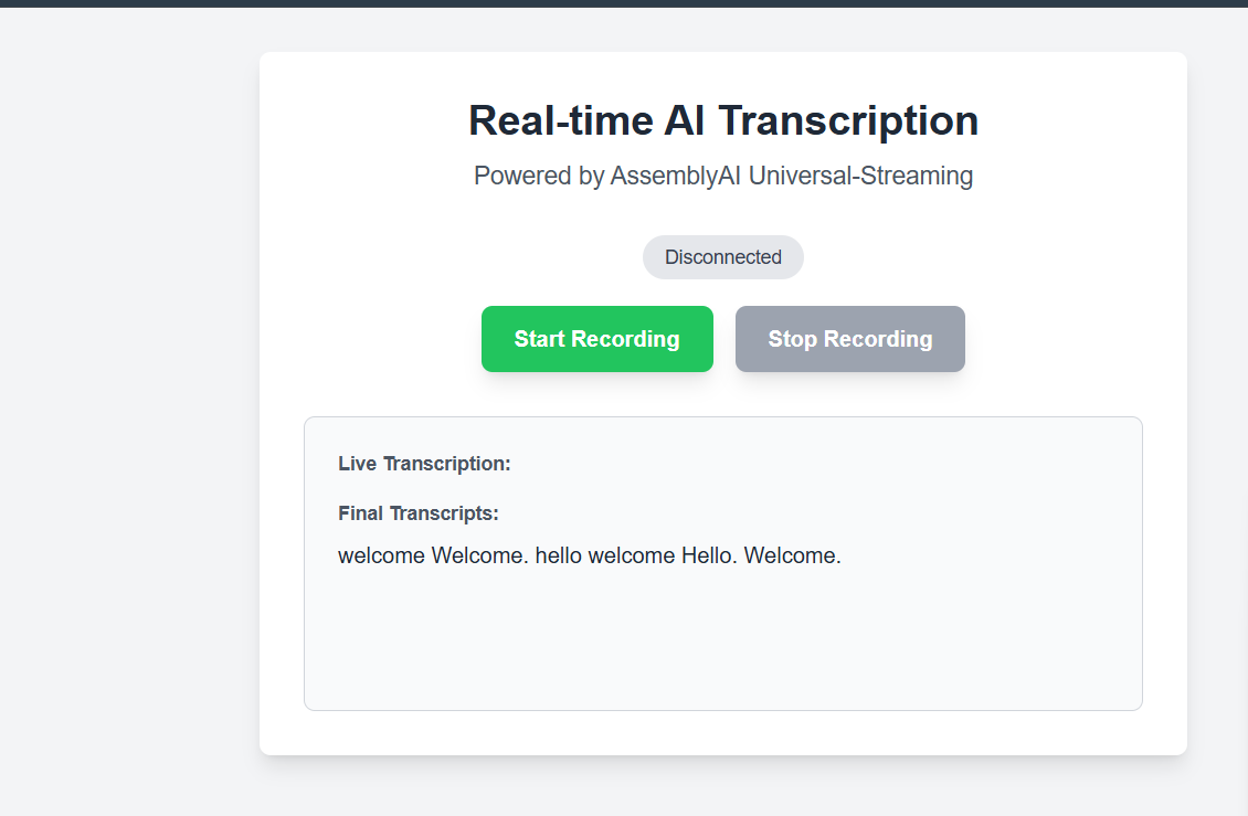 Snehalxmode's tweet photo. #Day_18 of #30DaysOfVoiceAgents

Today my agent learned to wait its turn.
 Used @AssemblyAI’s turn detection 

1. Detects when user stops talking  
2. Sends signal via WebSocket  
3. UI shows transcription only at end of turn

From noisy streams to real conversations. https://t.co/1hIJMmCiHt