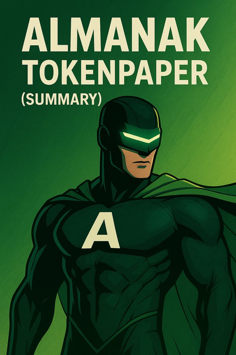 Hello fam.

I've compiled a summary of the Tokenpaper, which is featured on Almanak's website, and I'll be sharing it in two posts.

The first is now.

ALMANAK - TOKENPAPER (SUMMARY)

• Overview - Purpose and Vision

Almanak's ecosystem is designed as a permissionless platform