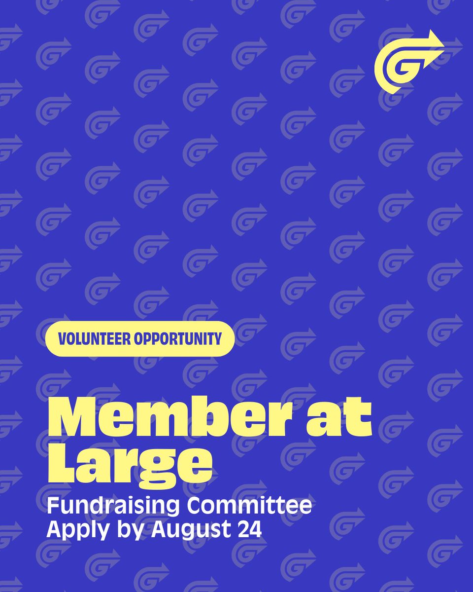 girlsforwardca's tweet image. 🚨 We’re recruiting! 🚨

Girls Forward Foundation is seeking dynamic, committed volunteers to join our Fundraising Committee as Members-at-Large.

📩 Apply by August 24 at 11:59pm ET

Learn more + apply at l8r.it/9XUA