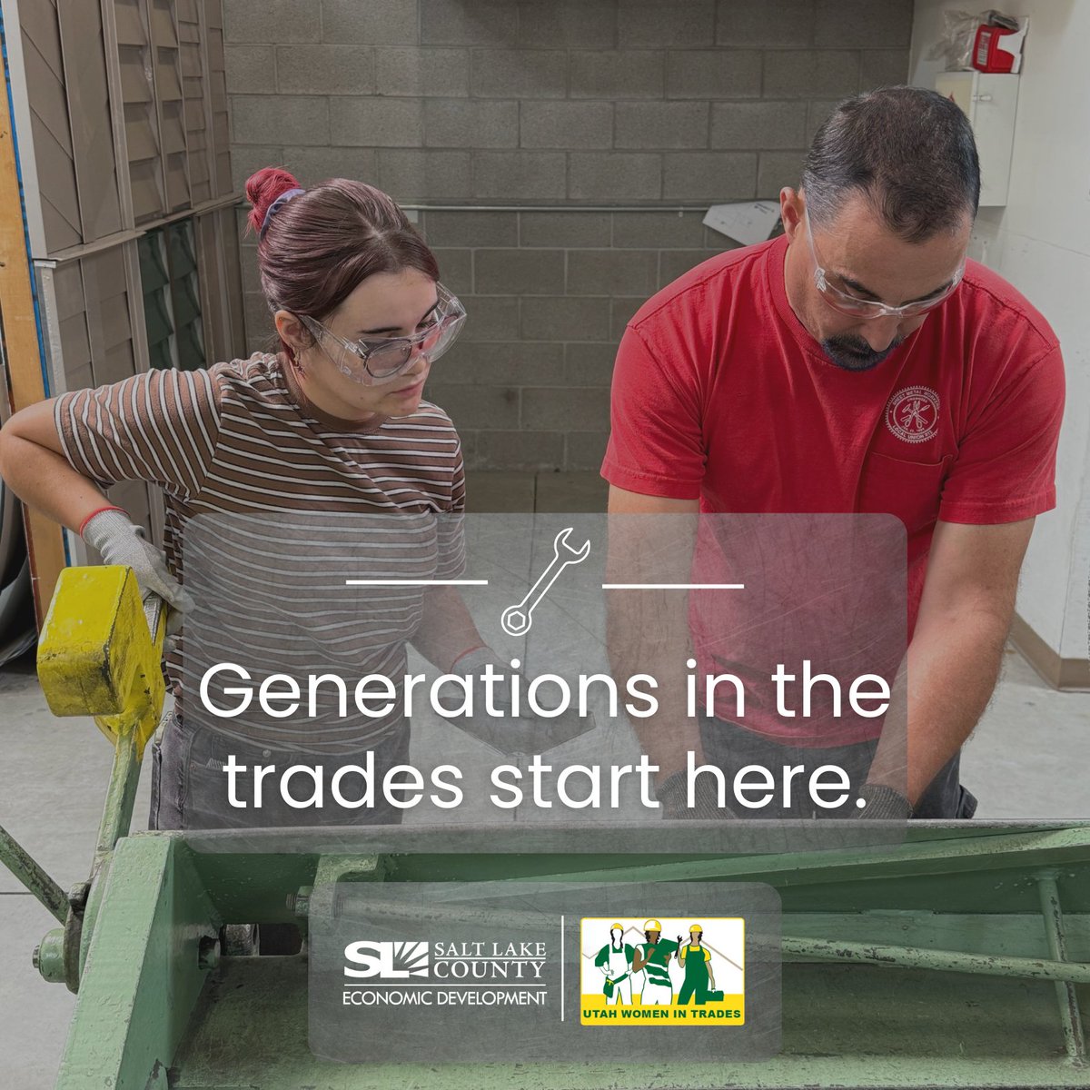 Celeste is continuing a family legacy in the trades. Her great-grandmother was an electrician in WWII, and her dad, TJ, recently became a journeyman sheet metal worker. 

Now, as a Pre-Apprenticeship student, she’s taking similar steps to build her future. #PreApprenticeship