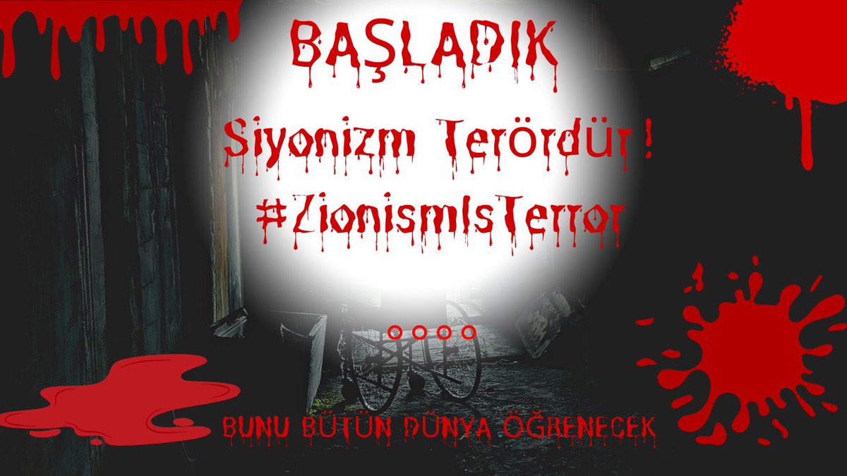 📢 GAZZE GÜNDEM | BAŞLADI
🌍 Dünyanın dört bir yanında yankılanan tek bir hakikat var:

🔴 "Siyonizm Terördür!
🔴 "#ZionismIsTerror "

Nokta bile olsa destek 🇹🇷🇵🇸