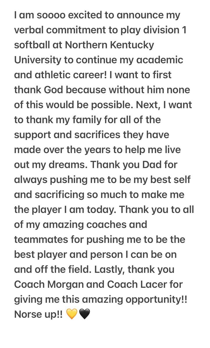 Shelby James (@shelbyjames2026) on Twitter photo So grateful for this opportunity! Norse up!! 💛🖤 <a href="/NKUNorseSB/">NKU Softball 🥎</a> <a href="/MorganNewport18/">Morgan Gerak</a> <a href="/MaddieLacer/">Maddie Lacer</a> <a href="/FusionGibson/">Fusion Premier Gibson</a> <a href="/FusionSB_/">Fusion</a> <a href="/BallardSoftball/">Ballard Fastpitch</a> So grateful for this opportunity! Norse up!! 💛🖤 <a href="/NKUNorseSB/">NKU Softball 🥎</a> <a href="/MorganNewport18/">Morgan Gerak</a> <a href="/MaddieLacer/">Maddie Lacer</a> <a href="/FusionGibson/">Fusion Premier Gibson</a> <a href="/FusionSB_/">Fusion</a> <a href="/BallardSoftball/">Ballard Fastpitch</a>