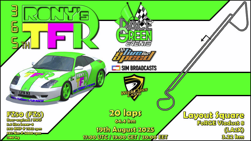 Live for Speed (@lfsracing) on Twitter photo 365th RTFR 🔴 live on <a href="/simbroadcasts/">Sim Broadcasts</a>
Twitch: twitch.tv/simbroadcasts
YouTube: youtube.com/simbroadcasts/… 365th RTFR 🔴 live on <a href="/simbroadcasts/">Sim Broadcasts</a>
Twitch: twitch.tv/simbroadcasts
YouTube: youtube.com/simbroadcasts/…