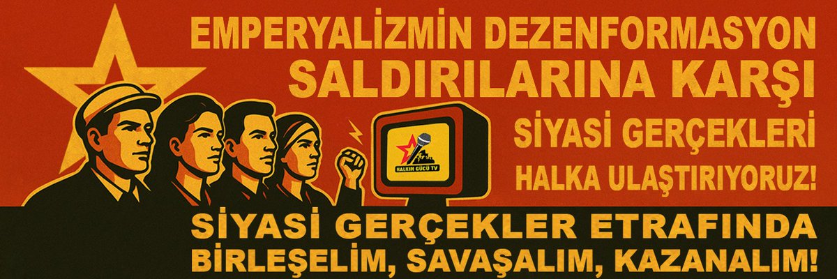 Halkın Gücü TV (@halkingucutv2) on Twitter photo YEDEK HESABIMIZI TAKİP EDİN: <a href="/__halkingucutv3/">Halkın Gücü TV Yedek</a>
🔻 Emperyalizmin dezenformasyon saldırılarına karşı siyasi gerçekleri halka ulaştırıyoruz!
🔻 Siyasi gerçekler etrafında birleşelim, savaşalım, kazanalım! YEDEK HESABIMIZI TAKİP EDİN: <a href="/__halkingucutv3/">Halkın Gücü TV Yedek</a>
🔻 Emperyalizmin dezenformasyon saldırılarına karşı siyasi gerçekleri halka ulaştırıyoruz!
🔻 Siyasi gerçekler etrafında birleşelim, savaşalım, kazanalım!