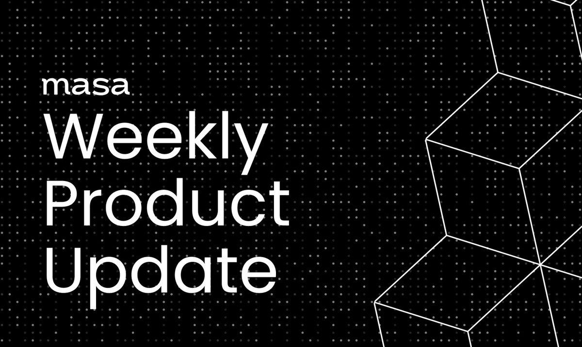 Masa Weekly Product Update 🚀 
100s of billions of rows of AI Ready data scraped

📦 Shipped Last Week
🧠 Unified Search Compatibility
Unified Search is now fully integrated across the Data App—allowing seamless access to both live and indexed data.

🛠️ Scoring System Refactor