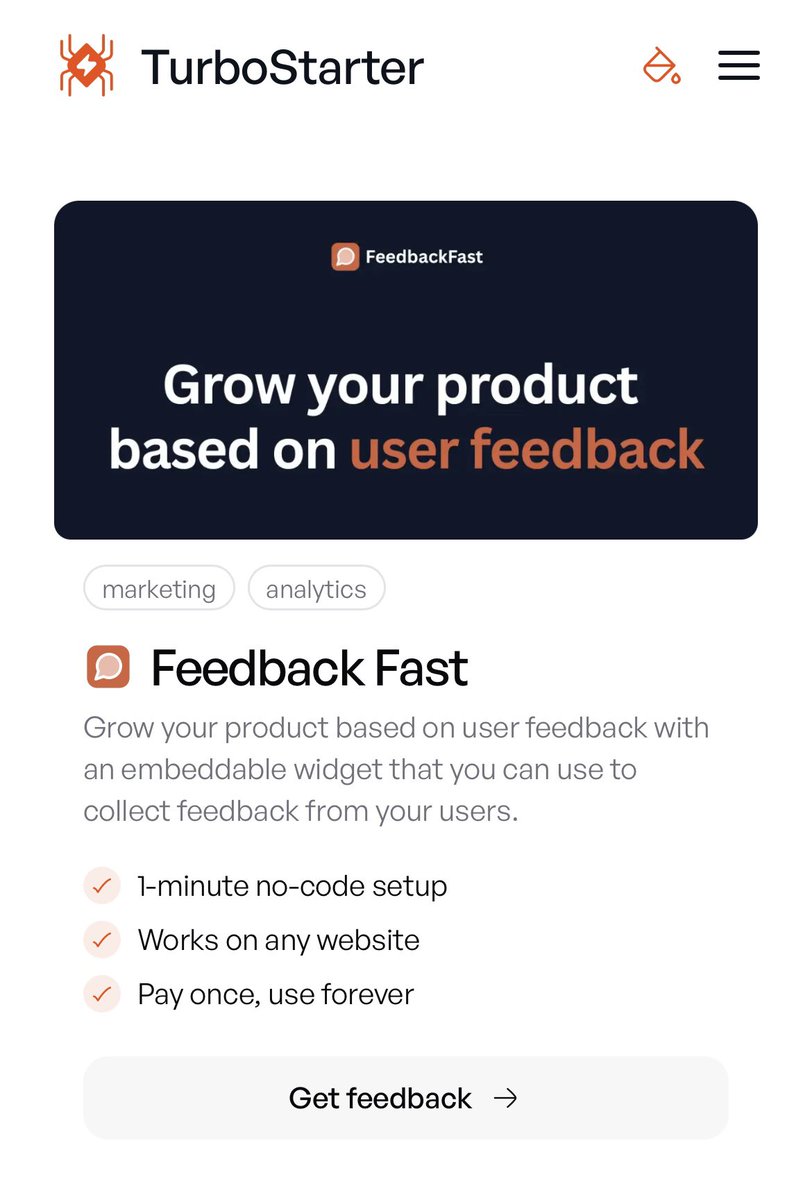 dev_omr's tweet image. Starting now you can find @FeedbackFast_ on @turbostarter_ “Partners &amp;amp; tools” page 👇

turbostarter.dev/partners
 
Thanks @bzagrodzki 🙏🏻