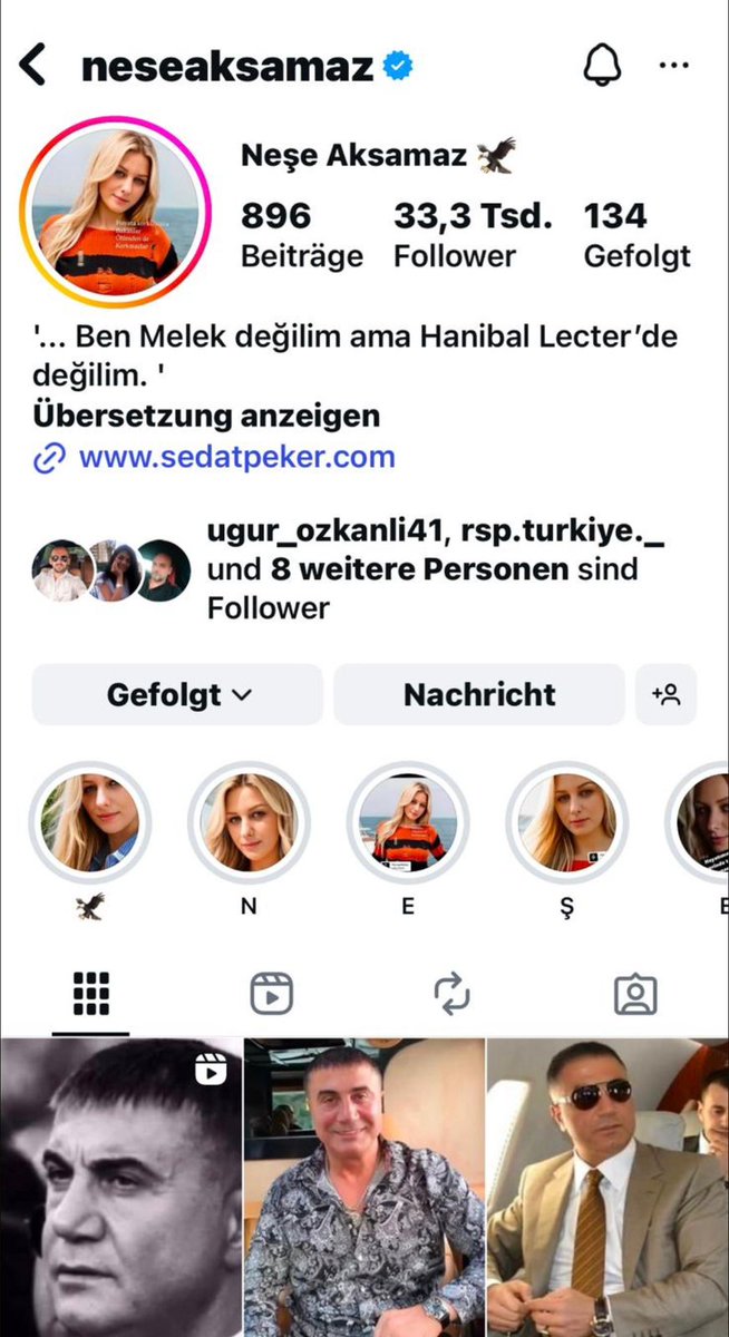 Anıl Cebecioğlu (@acebecoglu) on Twitter photo Bilgilendirme
Ablam Neşe Aksamaz’ın Instagram hesabı, Türkiye sınırları içerisinde kısıtlama ve yasaklama durumuna uğramıştır.
Hesap, yalnızca Türkiye dışındaki ülkelerde kısmen görüntülenebilmektedir
<a href="/sedat_peker/">Sedat Peker</a> <a href="/neseaksamaz_/">Neşe Aksamaz</a> Bilgilendirme
Ablam Neşe Aksamaz’ın Instagram hesabı, Türkiye sınırları içerisinde kısıtlama ve yasaklama durumuna uğramıştır.
Hesap, yalnızca Türkiye dışındaki ülkelerde kısmen görüntülenebilmektedir
<a href="/sedat_peker/">Sedat Peker</a> <a href="/neseaksamaz_/">Neşe Aksamaz</a>