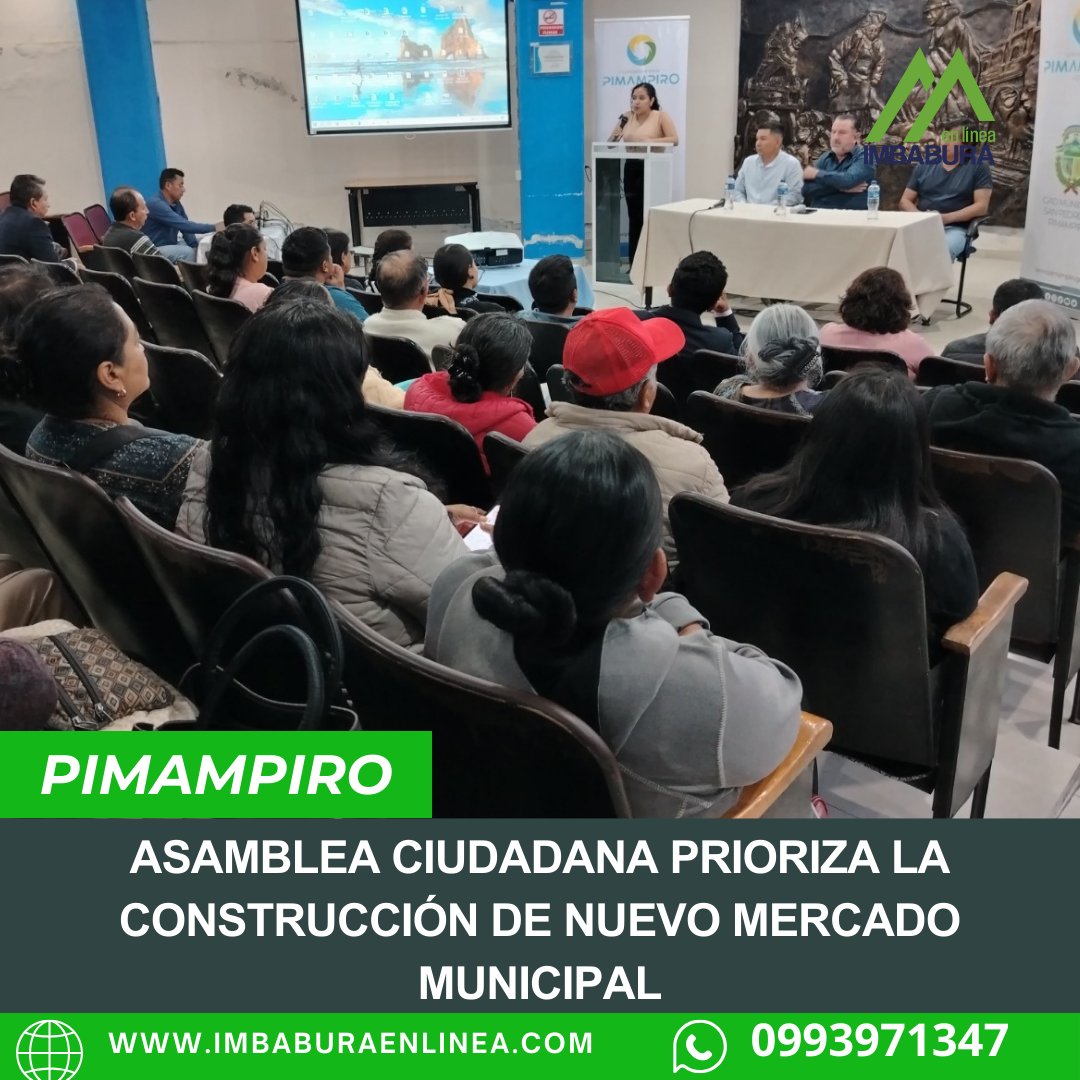 #PIMAMPIRO Más de 100 representantes barriales y autoridades respaldaron el proyecto del nuevo mercado. Más detalles aquí: lc.cx/BA474j   imbaburaenlinea.com