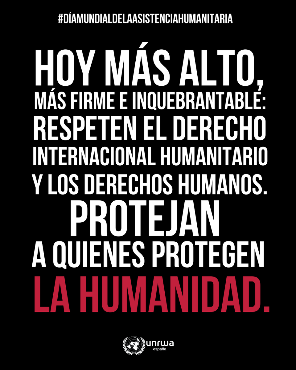 UNRWAes's tweet photo. El silencio es complicidad.    

Ante nuestros ojos, Gaza se ha convertido en un cementerio también para el personal humanitario y los principios de humanidad.

Nuestro personal no se rinde. Ellos y ellas protegen la humanidad.

Merecen apoyo, respeto, admiración y PROTECCIÓN. https://t.co/7N812iM14k