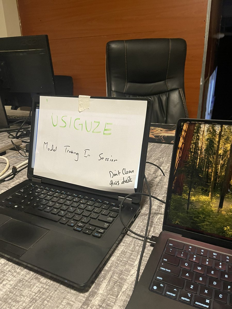 Leaving a note for our office cleaner.
What did you guys say about scaling issues?