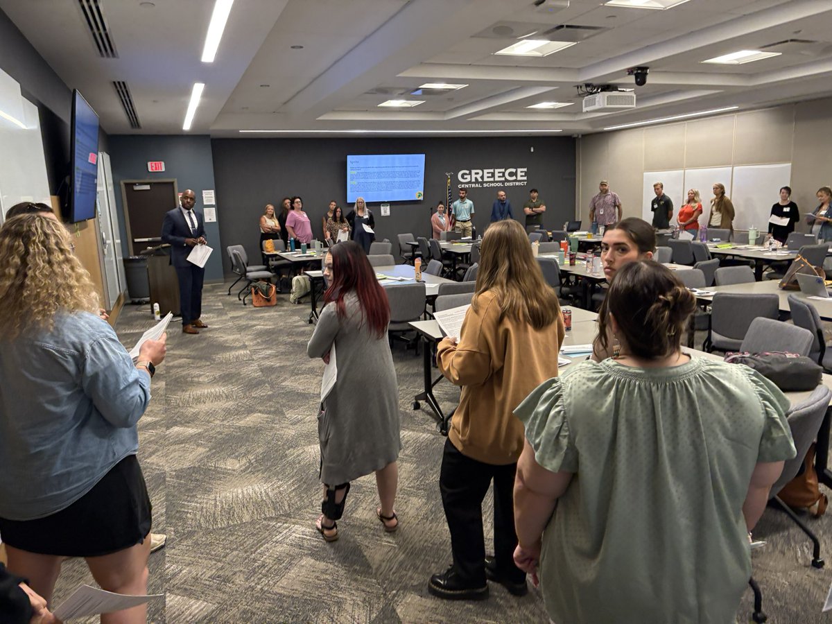 Welcoming new educators is the best part of beginning a new school year! Here’s a glimpse into our week so far…and then it’s off to our buildings to see the classrooms! <a href="/GreeceCentral/">Greece Central</a> <a href="/greecementors/">GCSD Professional Learning & Mentoring</a> #lovenewteachers