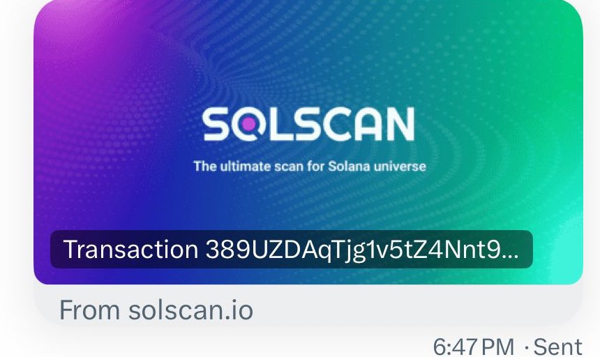 First 500 Will be Blessed.

Market is bad but I keep giving away. 

Sent another random wallet 5 $SOL

Drop your sol wallets, today will be your lucky day 5 $SOL 💰
