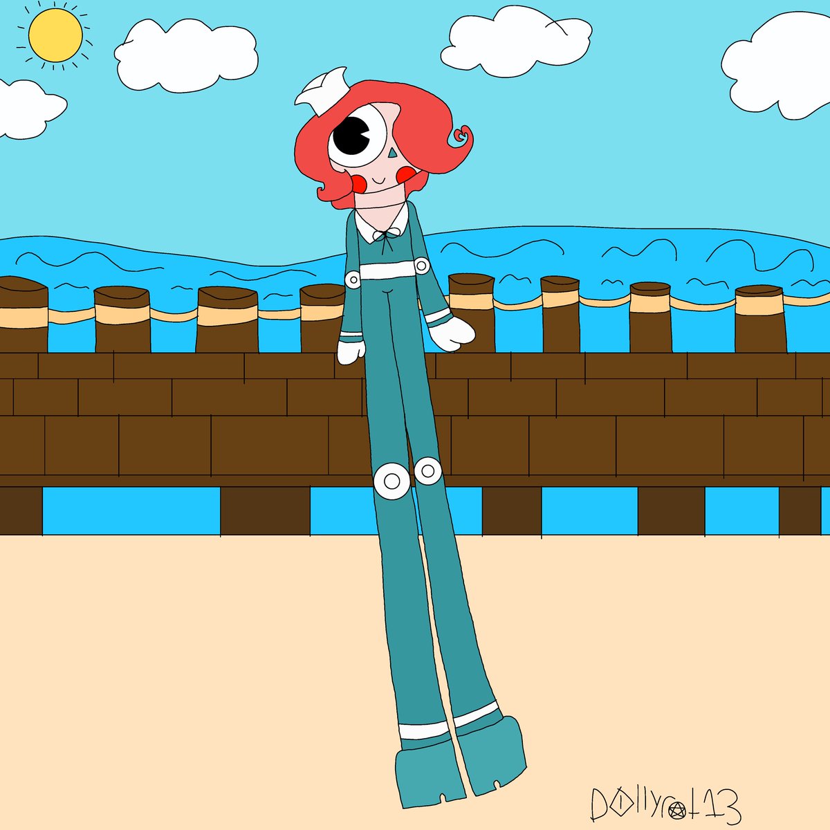 Undead51326's tweet photo. Dorothy Do-Good, everyone’s favorite little sailor! I drew him because he’s pretty lol! #dorothydo #dorothydogood #dorothydoandthedeepblue #pendogcreativelibrary #horrorarg #fanart #horrorartist #inmystyle #sailor #puppet #fandesign #1950s https://t.co/VoD1MEJdWm