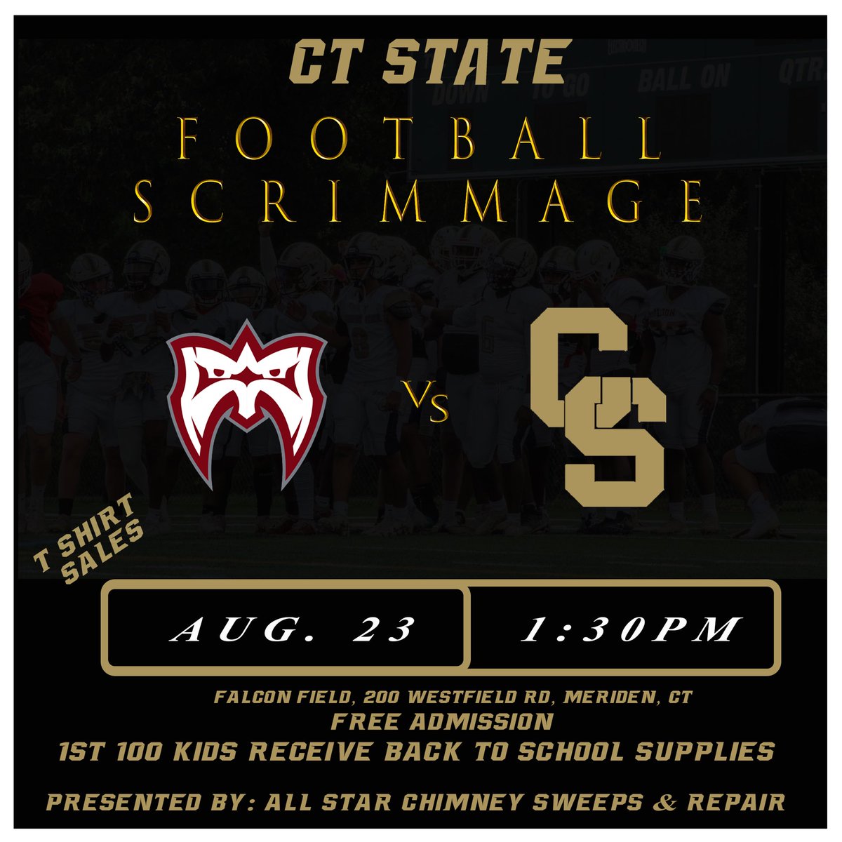 🚨 Wildcat nation 🚨 …… young clubs …… come meet, support , watch and hang out with your Ct state wildcats this sat. 1st 100 kids will receive free school supplies. 
Back to school give away at 1p
Scrimmage vs. NJ Warriors 1:30p

#wearectstate