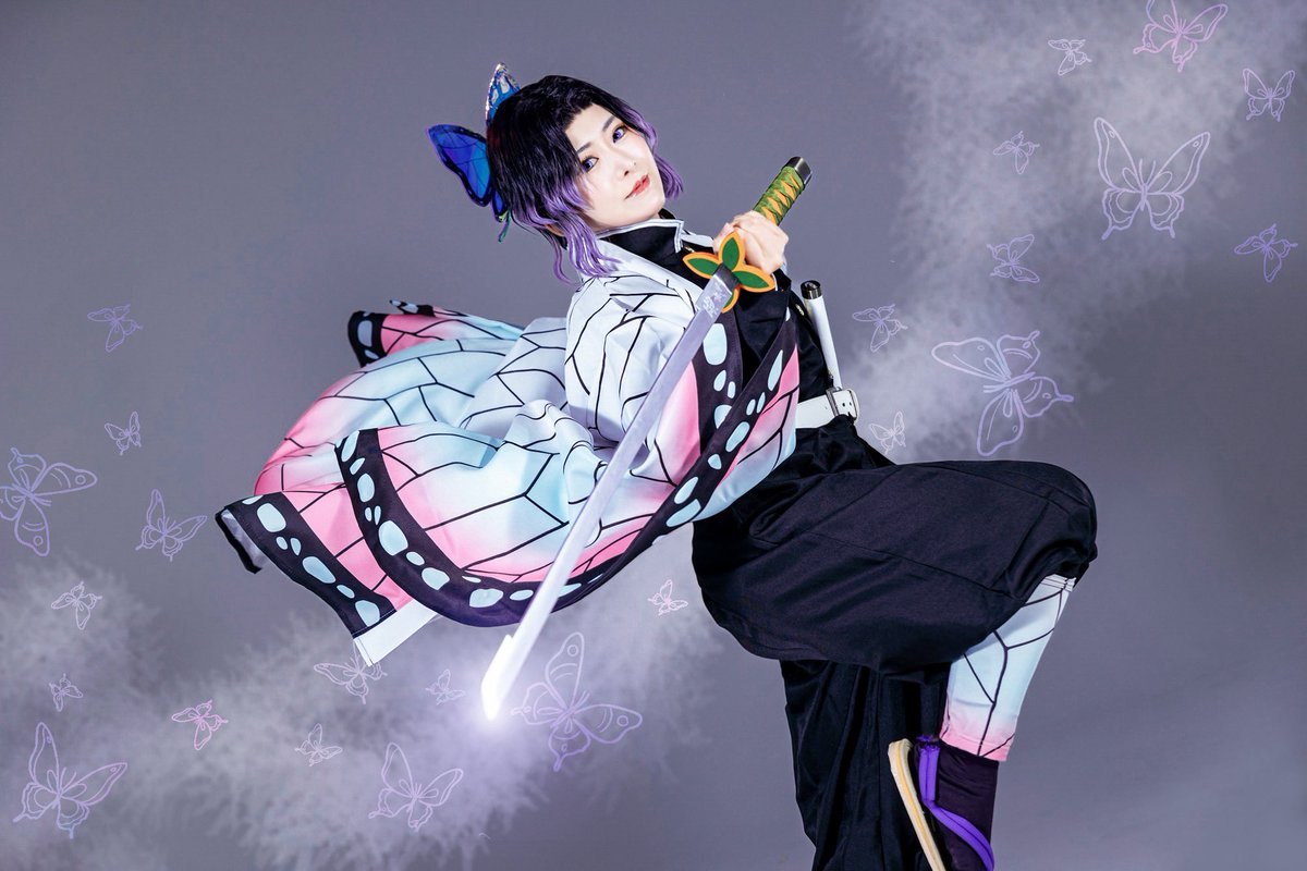 sion9451's tweet photo. 【Cos*鬼滅🦋】

　　　　ー　　　蟲　　柱　　　ー

📷くおさん　@kuoooooosbckn
retouch*Sion https://t.co/YKSO4p3kJE