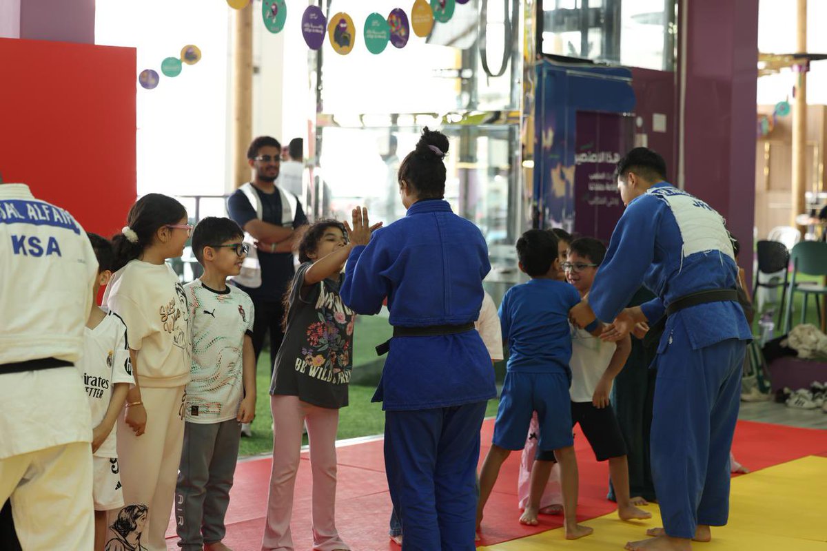 saudijudo's tweet photo. المخيم الصيفي للأطفال في بيوند فت ووش الرياض كان غير!

ضحكات عالية، حماس كبير، وطاقة أبطال المستقبل ✨🔥👏🏻

🌟 أكثر من 130 طفل جرّبوا الجودو وعاشوا لحظات لا تُنسى مليانة شغف وتحدي 💪💫

#الاتحاد_السعودي_للجودو
#جودو
#SaudiJudo https://t.co/mvsT1dmhsV