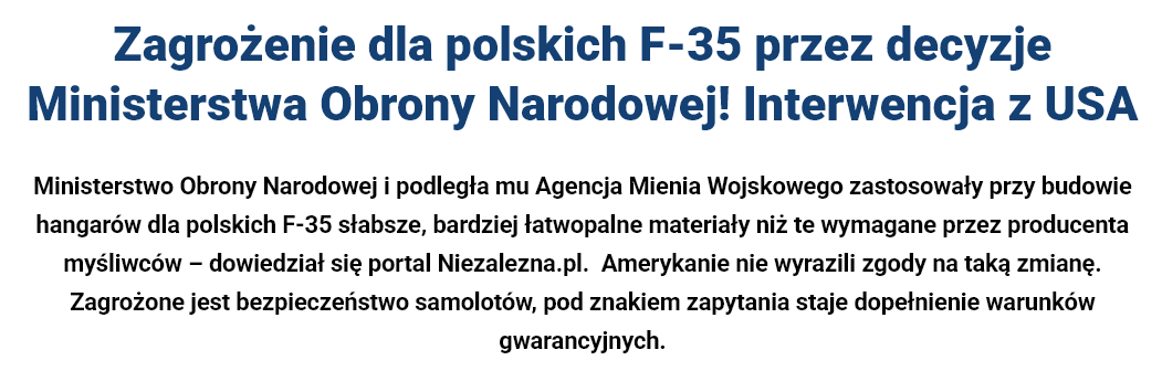Będzie afera?