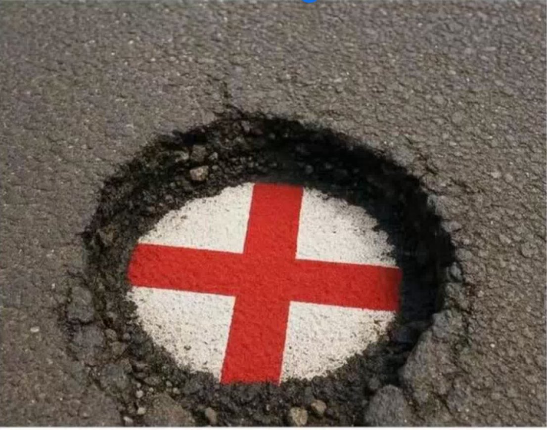 Great idea👍
All we have to do is paint the St. George's cross inside potholes, and the council will fix them within 24 hours.
