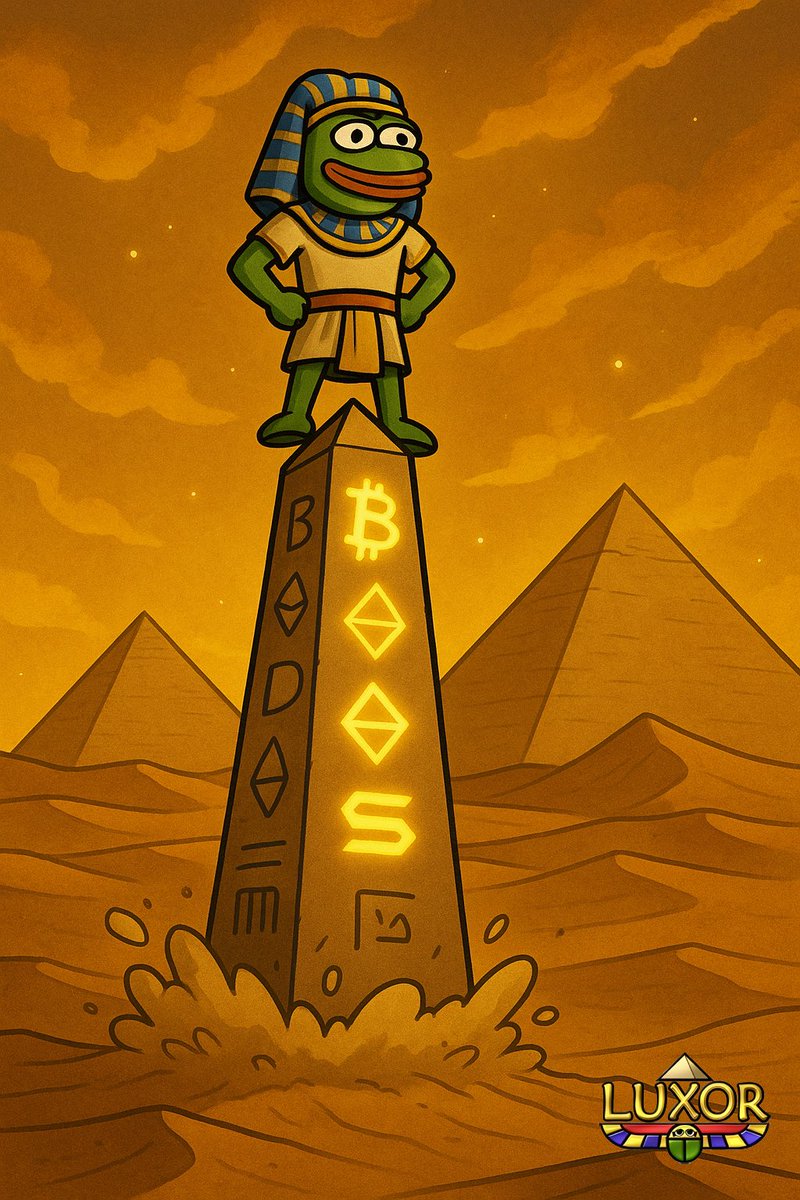 Standing tall above the sands of time, a new era begins.
The obelisk of crypto shines with the power of $LUXOR