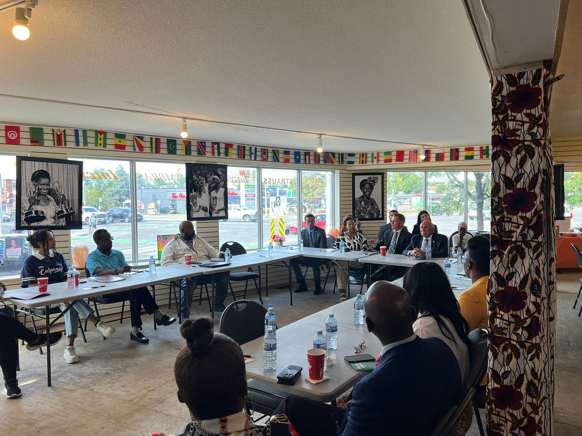MohamedFirinYSW's tweet photo. It was a pleasure to join community leaders and members of the Ottawa Black Coalition @InfoOBC at the ACB Wellness & Resource Centre in Ottawa. Thank you for highlighting the vital programs, services, and supports that strengthen our communities and promote inclusivity across Ontario.

We also had a productive discussion on how we can continue to support and uplift their important work.