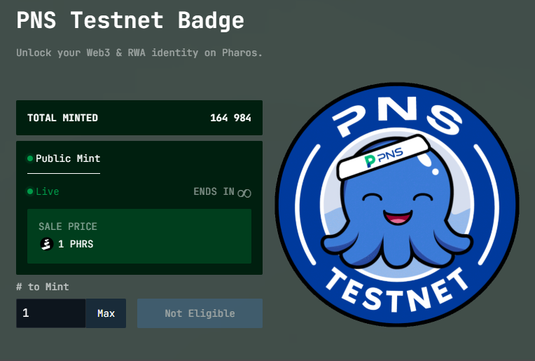 kefanss's tweet photo. π New badge! The PNS Testnet Badge is now live on the @pharos_network Testnet through Grandline Launchpad!
Mint yours here and join the Web3 testnet fun:
π https://t.co/WSnThRBcbw
#NFT #Web3 #pharosnetwork #TestnetBadge https://t.co/B6Q1faVuNd