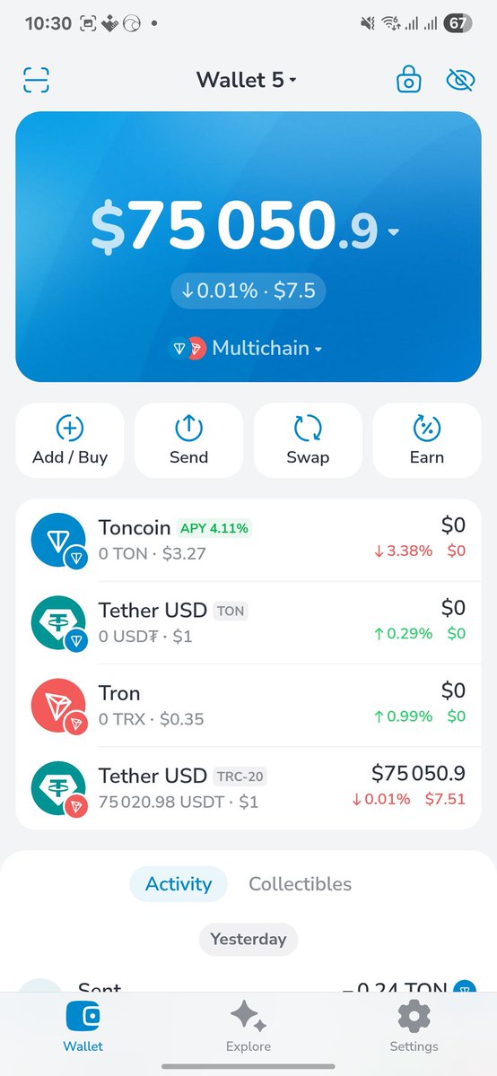 andraderj32's tweet photo. bom dia @mytonwallet_io , @safepal , @BitgetWallet  @coinbase . Só pra registrar que amo acordar todo dia com notificações de vocês! ( na próxima coloco as outras ) #crypto #bitcoin #safepal #tron #usdt #bybit #coinbase #bitgetwallet https://t.co/3g28S2lc00