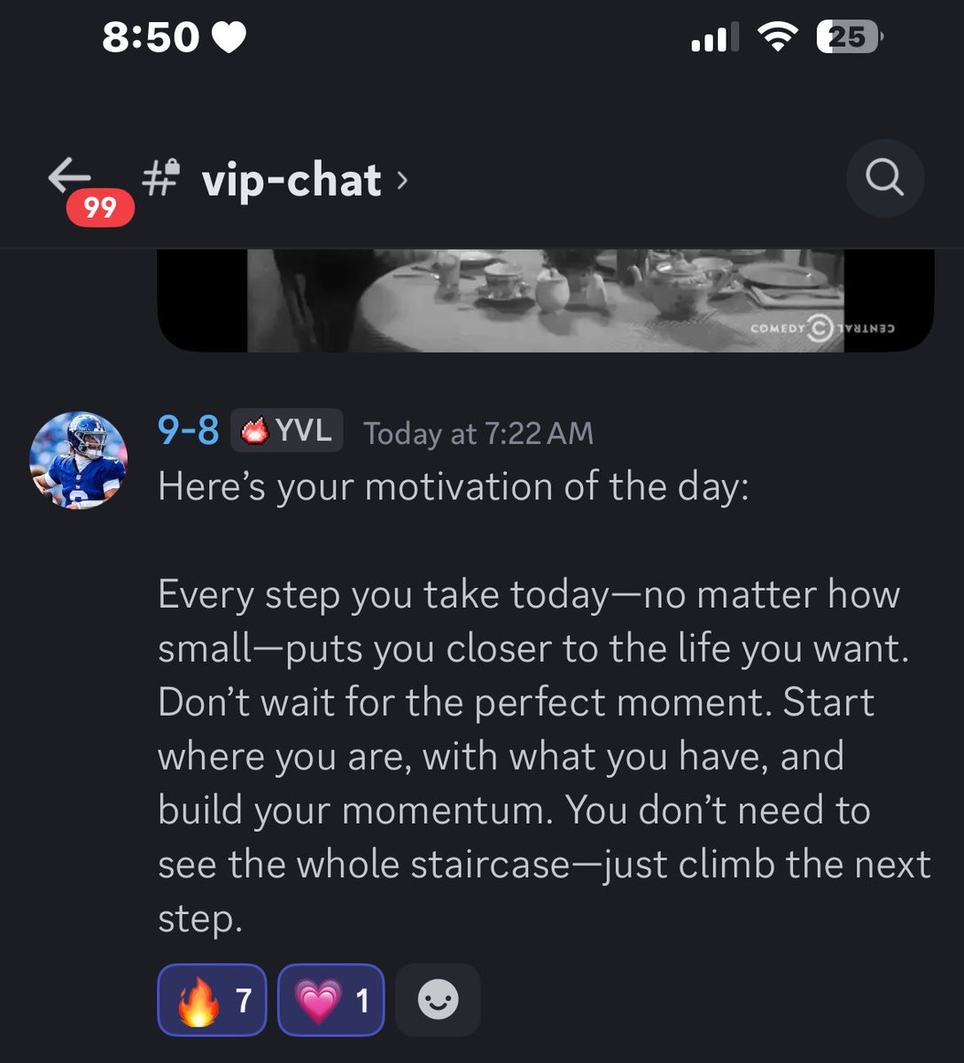 My chat&gt;&gt; 

The motivation my discord brings everyday is what keeps me going 💗