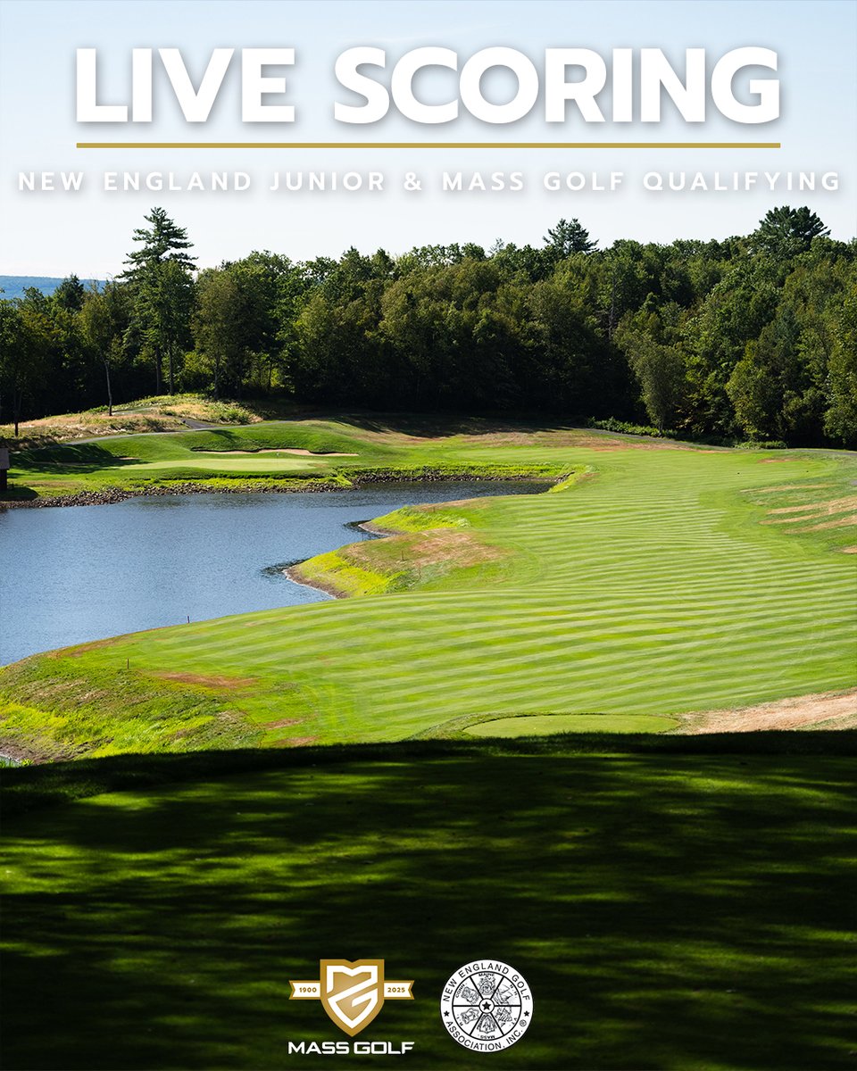 PlayMassGolf's tweet image. It's a terrific Tuesday for golf all across Massachusetts. Follow along with the action.

New England Junior Amateur: bit.ly/4mNGBAb

Mass Mid-Am Qualifying: bit.ly/4mNrA1b

Mass Senior Am Qualifying: bit.ly/4mNGEMn

#MassGolf | #NEGA