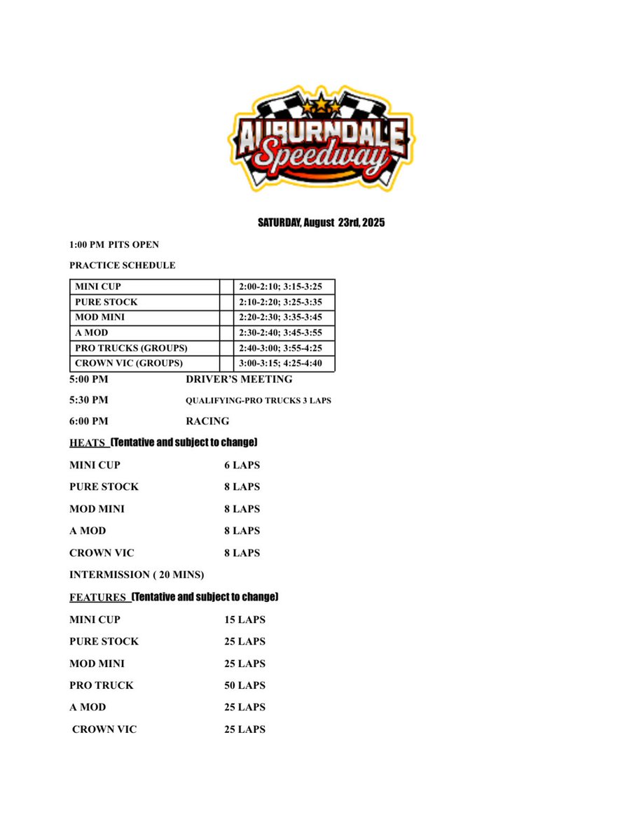 Auburndale Speedway (@a_dalespeedway) on Twitter photo 